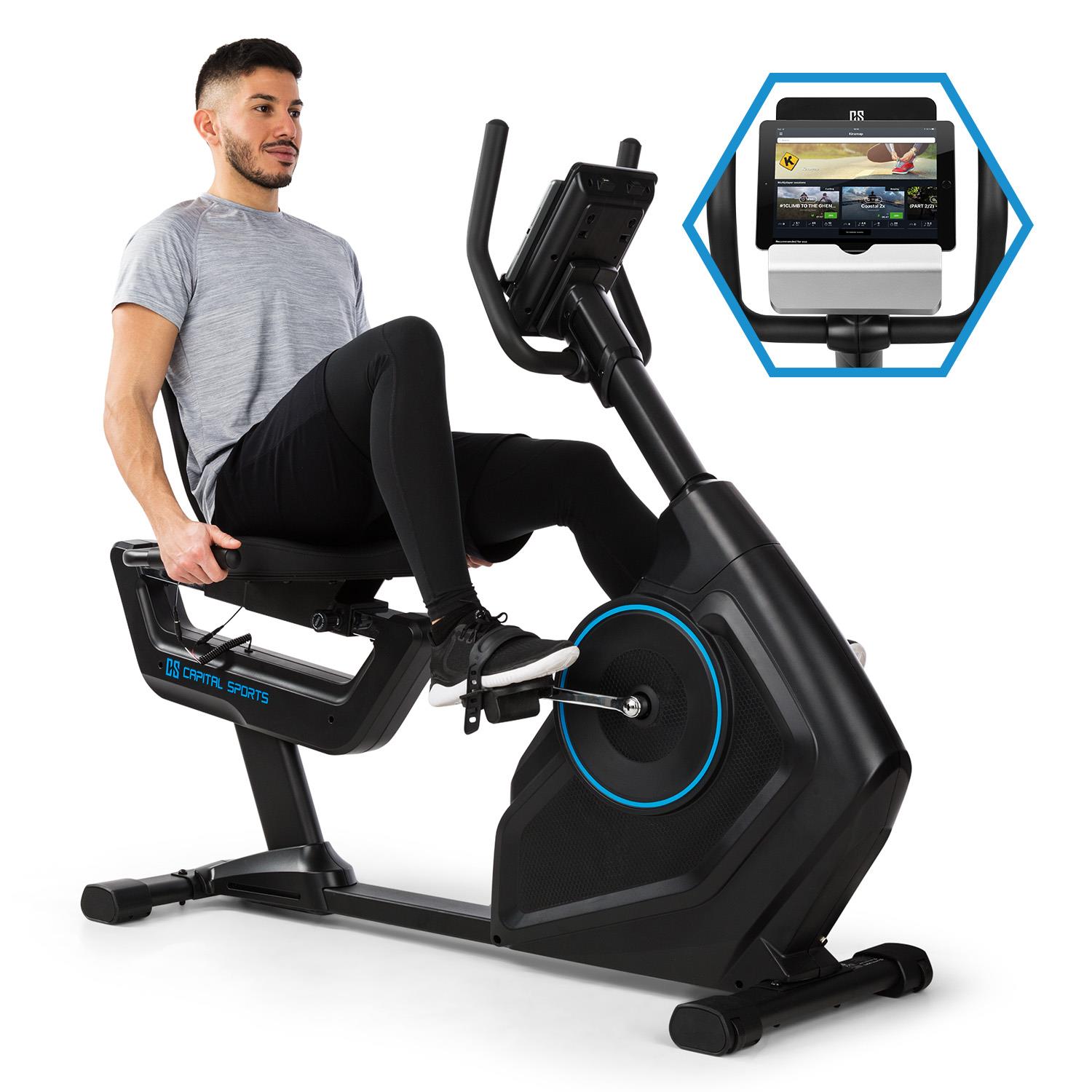 CAPITAL SPORTS Evo Deluxe CardioBike Bluetooth App 20kg Flywheel