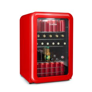 PopLife Frigorífico de bebidas Frigorífico 115 L 0-10°C Design retrô vermelho Vermelho | 115 Ltr