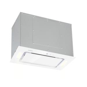 Hektor Exaustor de Encastrar 52cm Exaustão: 530 m³/h LED Touch Vidro Branco | 52 cm | acessório nenhum filtro de carvão ativo