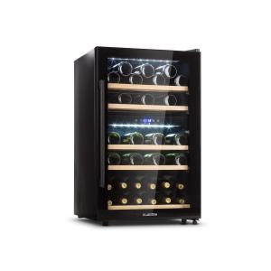 Barossa 40D Garrafeiro de vinhos 2 Divisórias 135 L 41 Garrafas Porta de vidro Touch 135 Ltr