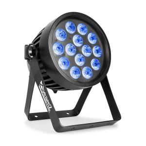 Professional BWA 520 Alumínio IP65 Par LED 14x 18W LEDs 6 em 1 preto 