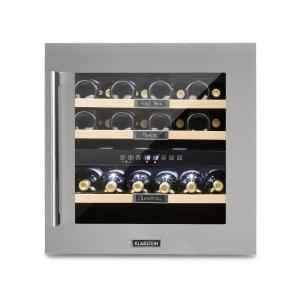 Vinsider 36 Refrigerador de Vinhos 2 Compartimentos de Refrigeração 5-22°C 94l Aço Inoxidável 