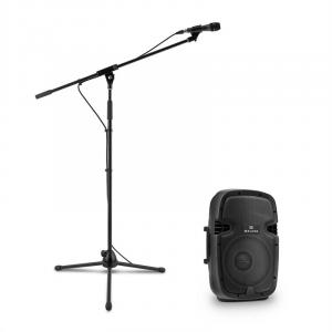 PW-2110 Set De Colunas PA Ativas com Microfone 400W Preto 