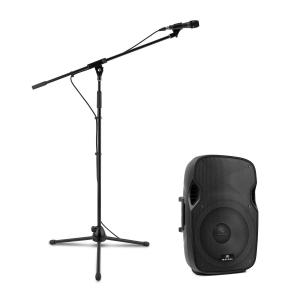 PW-2915 Set De Colunas PA Ativas com Microfone 800W Preto 