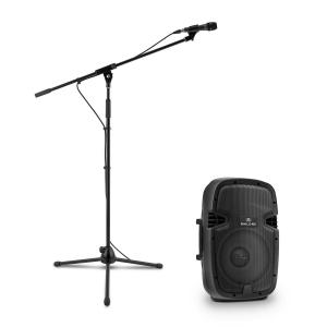 PW-2112 Set De Colunas PA Ativas com Microfone 600W Preto 