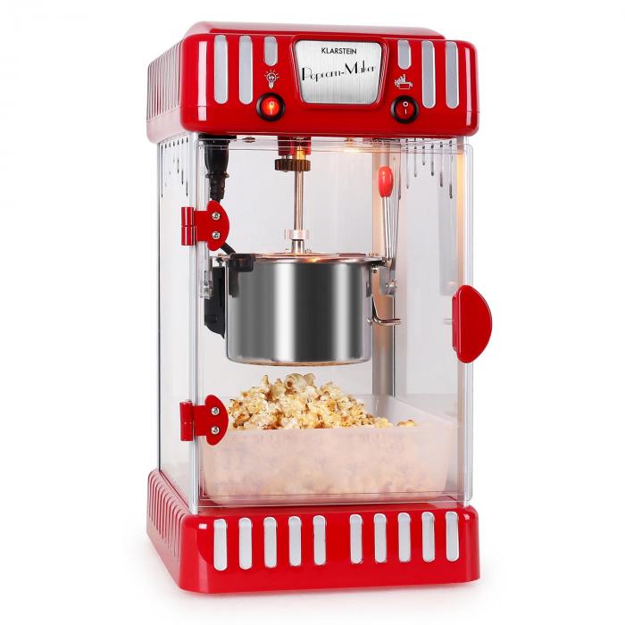 Volcano Popcornmaschine 300W Rührwerk Edelstahl-Topf Volcano Popcornmaschine 300W Rührwerk Edelstahl-Topf