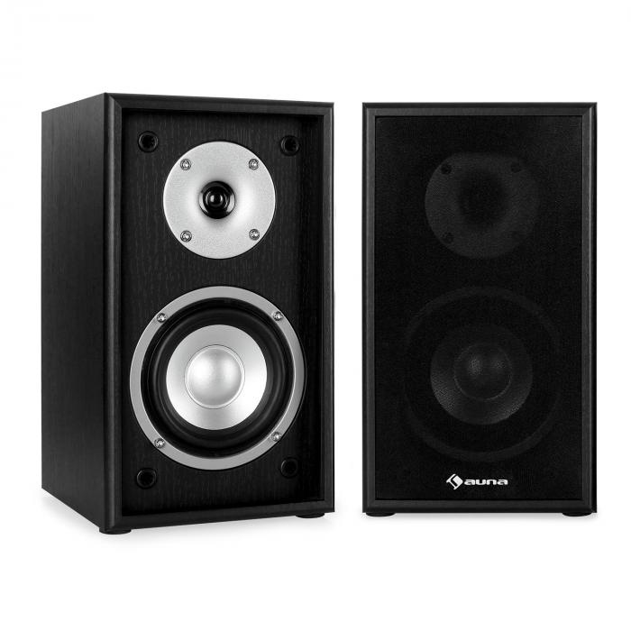 Line 300-SF-BK 2-Way Passive Bookshelf Speakers Pair 150W Black