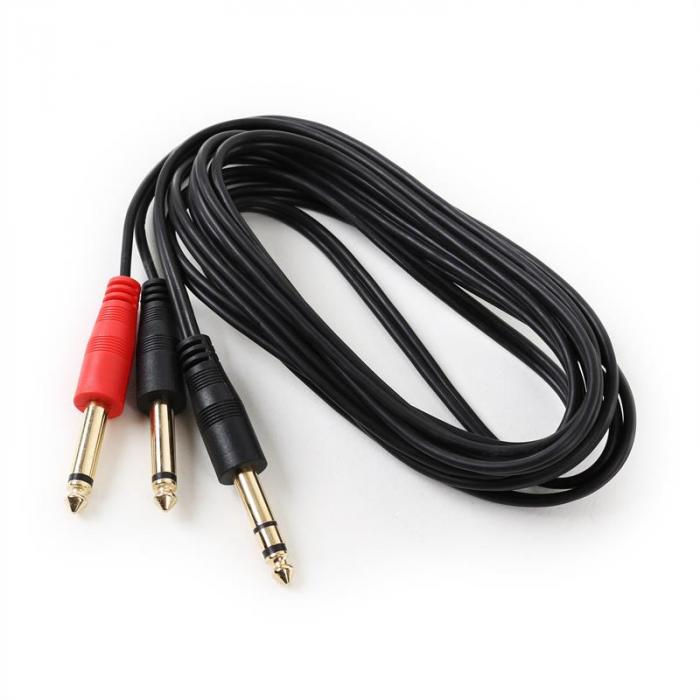 Y-Kabel 6,35mm-Klinke 3m stereo