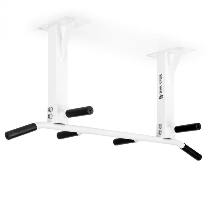 Klarfit Ks4dcw Chin Up Bar Ceiling Mounted White 350kg