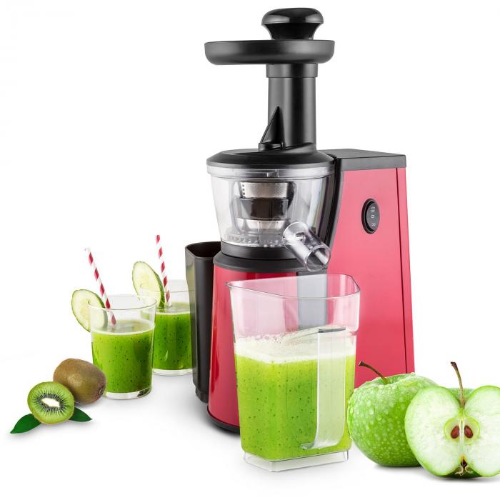 Jimmie Andrews SlowJuicer Entsafter 400W Edelstahl rot Jimmie Andrews SlowJuicer Entsafter 400W Edelstahl rot
