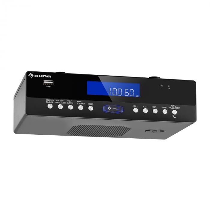 auna KR-100 BK Radio Da Cucina Sottopensile Bluetooth ...