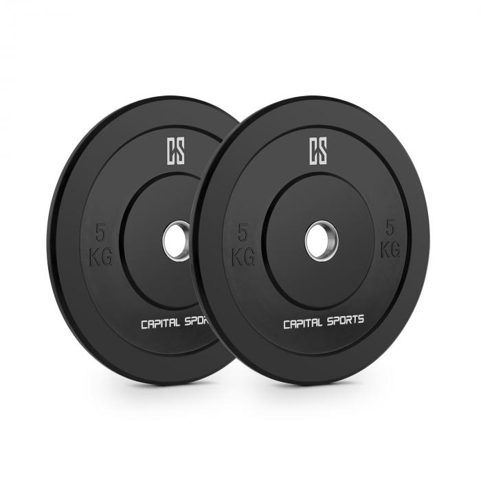 Elongate dropable Plate Coppia di Dischi Pesi diGomma Dura 2x 5