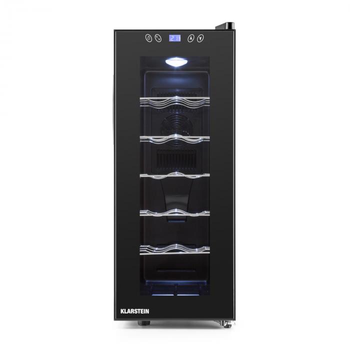 Vinamora Weinkühlschrank 35 Liter 12 Flaschen LED Touch schwarz Vinamora Weinkühlschrank 35 Liter 12 Flaschen LED Touch schwarz