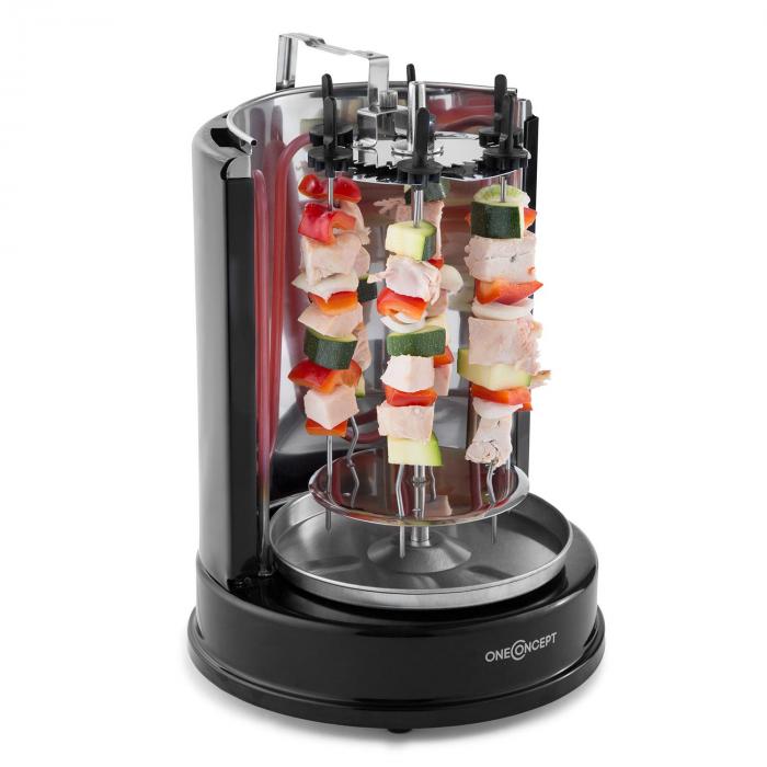 Twist & Grill Grelhador Eléctrico Vertical Rotisserie Espeto Kebab 1400
