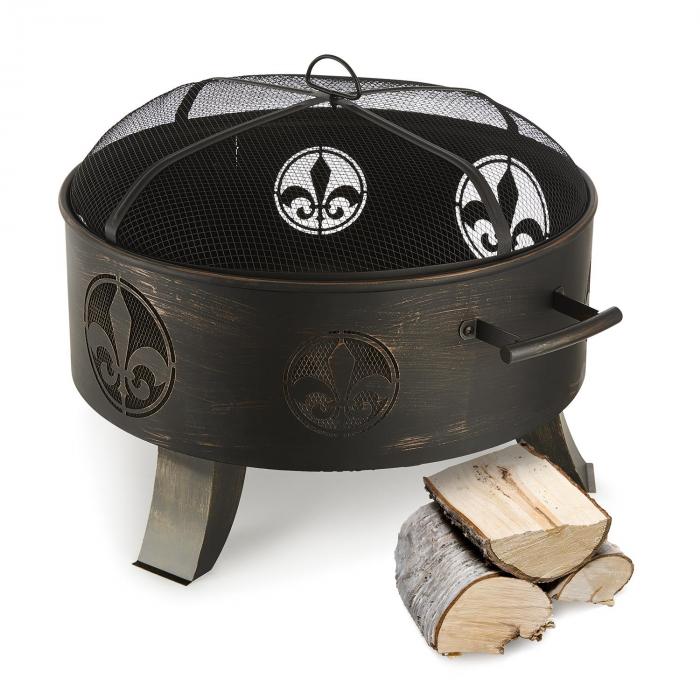 Blumfeldt Versailles Fire Bowl Fire Pit Ø 60 cm Steel Black