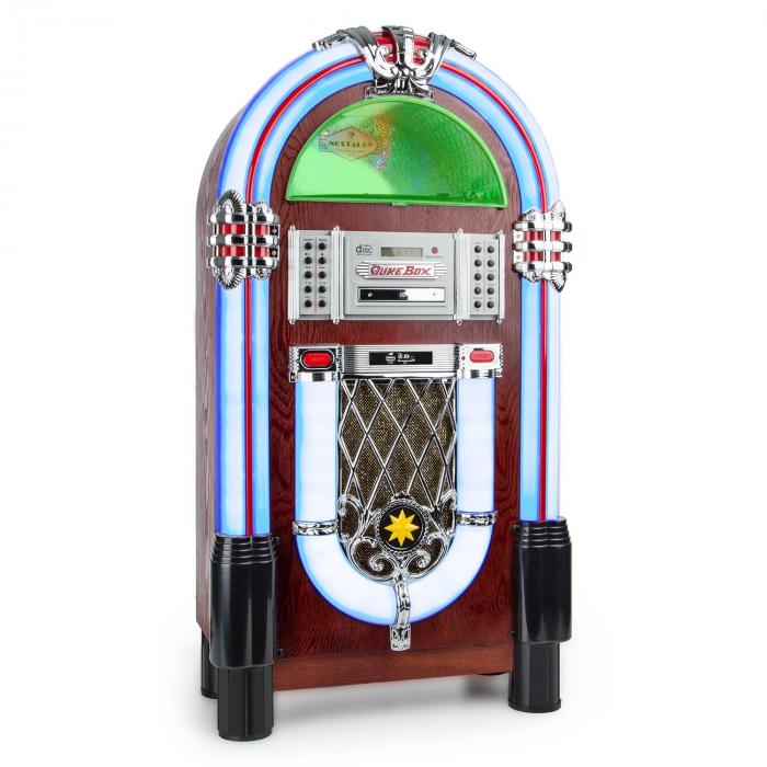 Radio Musik System Retro Jukebox Stereoanlage Bluetooth USB MP3 CD Player DAB 