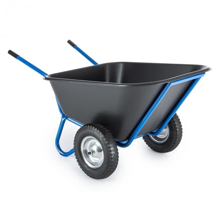 Colossus Wheelbarrow Barn Barrow 300l 350 kg 2 Wheels Blue at the
