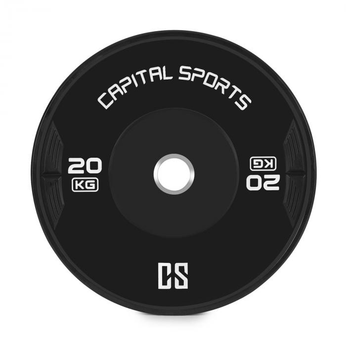 Capital Sports Elongate Bumper Plate Weight Plate Rubber ...