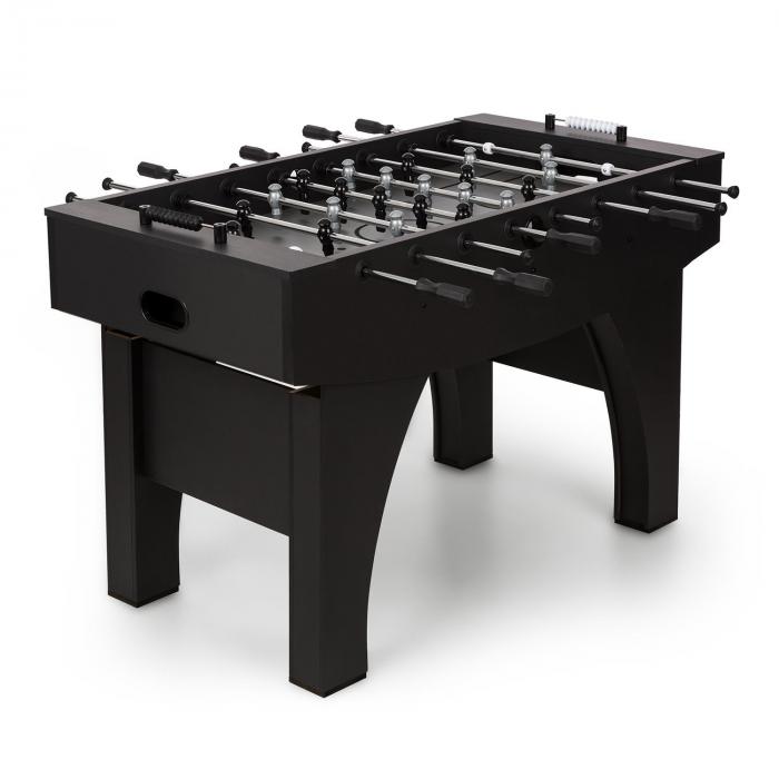 Anfield Table Football Table Full Metal Rods Ball Bearings Tournament Size Black