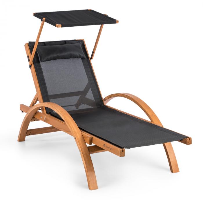 Panamera Gartenliege Sonnenliege | 2-er Set | verstellbares Sonnendach