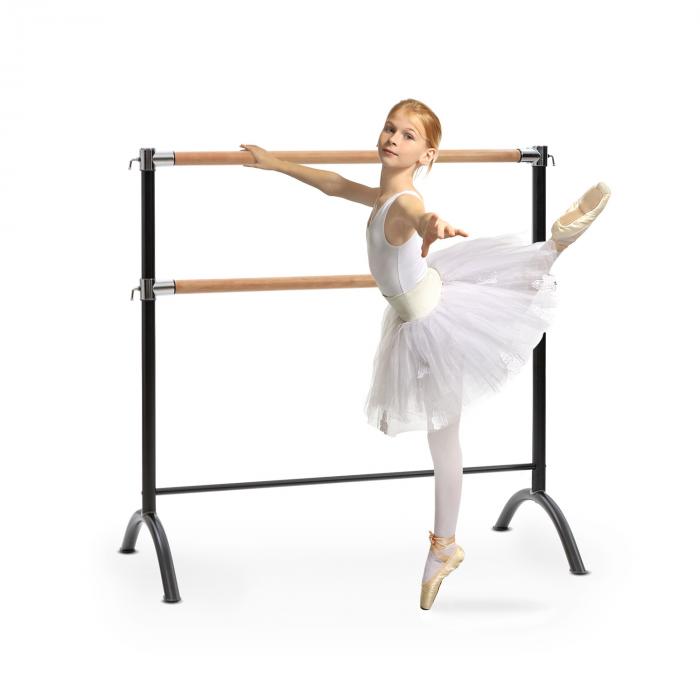 Mobile Doppel Ballettstange Ballet-Bar Ballett/Stretch Barre Höhenverstellbar 