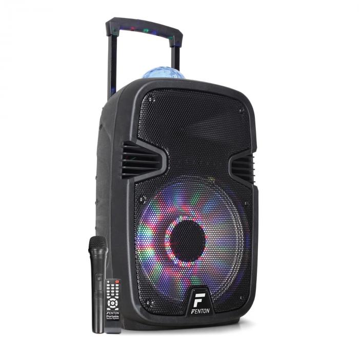 Fenton FT12JB Active Speaker 12" 700W BT/USB/SD/AUX LED