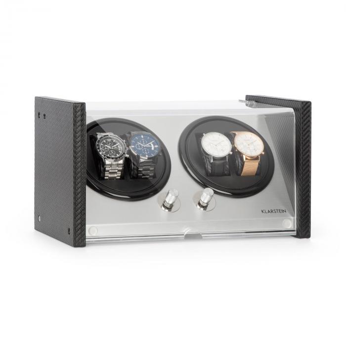 Klarstein Tokyo 4 Watch Winder, 4 Watches, 3 Speeds, 4 Modes, Black 4
