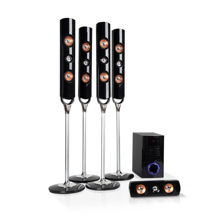 Auna Areal Nobility 5.1-kanałowy system audio surround 120 W RMS Bluetooth 3.0 USB SD AUX