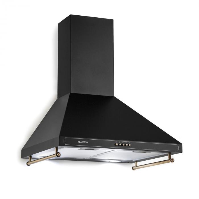 Klarstein Victoria Koksflakt 60cm Retro Design 645m H 2 Led Svart