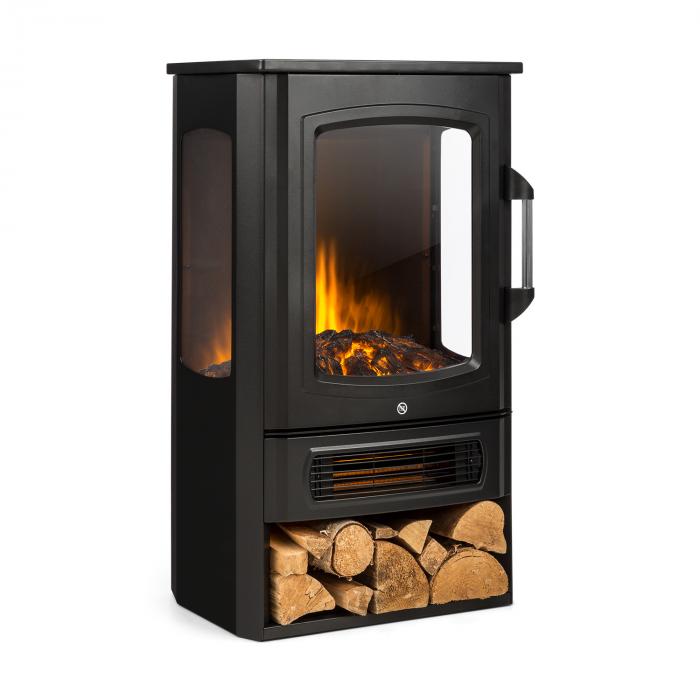 Klarstein Bormio Panorama Elektrischer Kamin | 1000/2000W | 3-teiliges