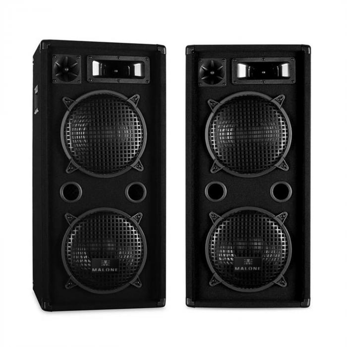 Pair of Malone PA Speakers 2 x 10" Inch 1800W DJ Equipment