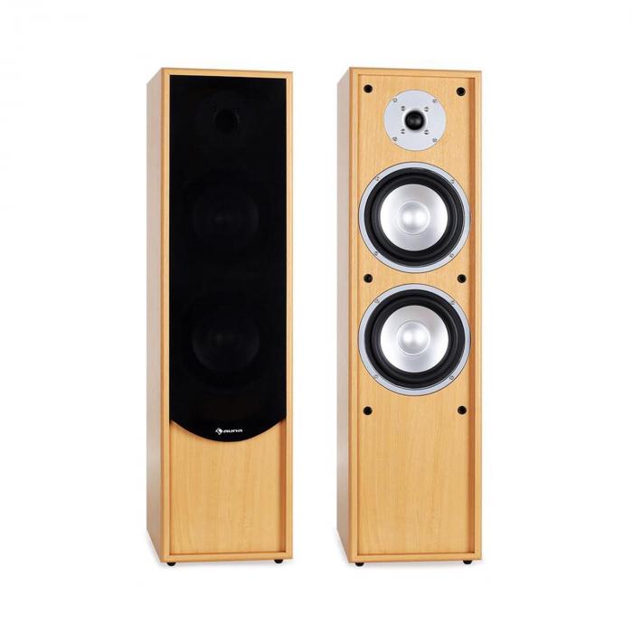 Line 300-BH 2-Way Passive Hi-Fi Tower Speaker Pair 160W RMS Beech