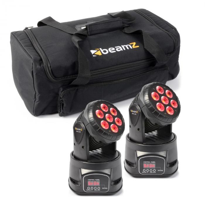 Lichteffekt-Set 2x MHL-74 Moving-Head Mini Wash & 1x Soft Case Lichteffekt-Set 2x MHL-74 Moving-Head Mini Wash & 1x Soft Case