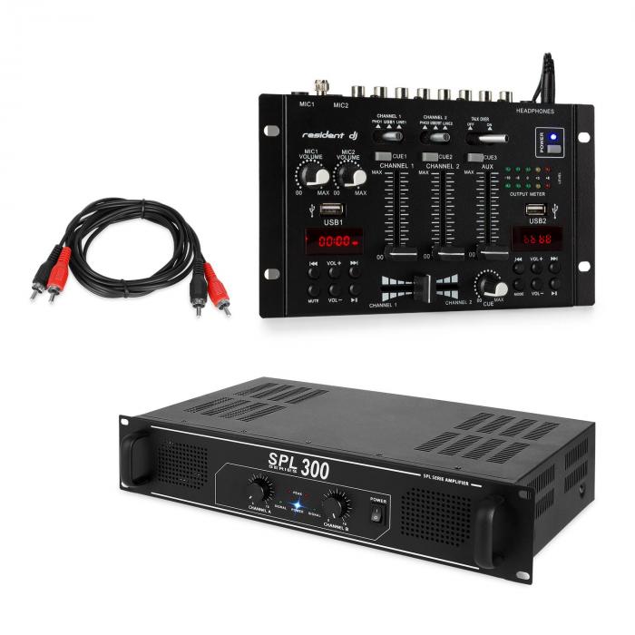 SPL300 DJ PA Amplifier System 300W