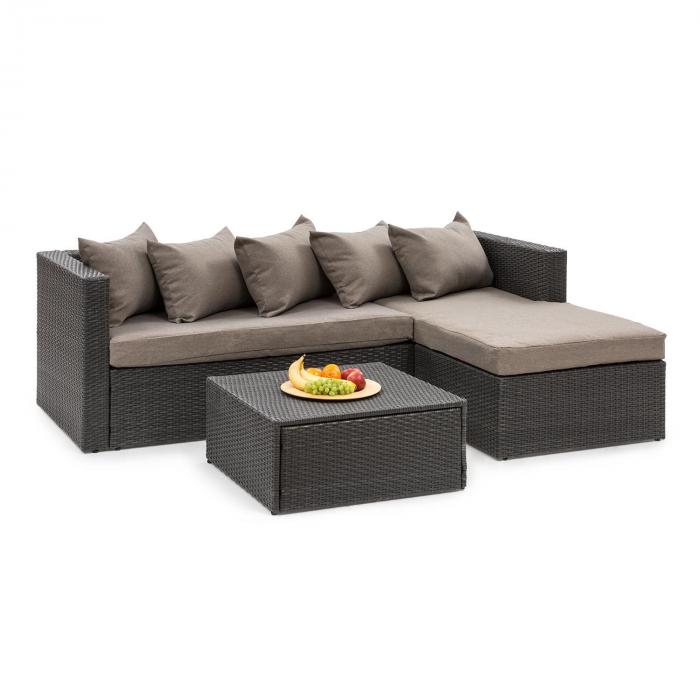 Poly Rotin Jardin Lounge Ensemble de jardin marron salon en poly rotin mobilier de jardin Set