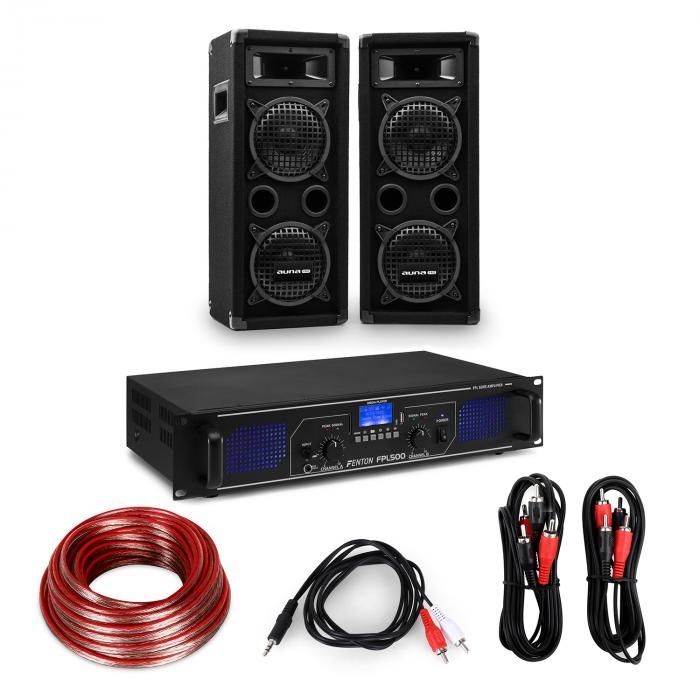 HiFi Verstärker & Boxen Set | 3-teiliges Set: Digitalverstärker/2 Lautsprecher ...