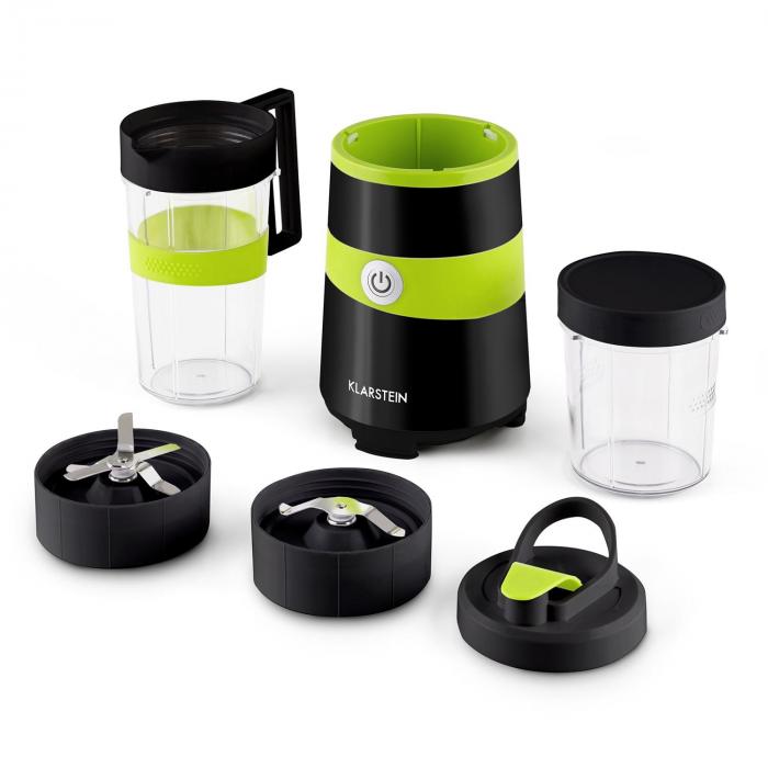 Vitalic Batidora de vaso 1000W 2 cuchillas adicionales Negra Nueva Batidora para Smoothies Vitalic de Klarstein
