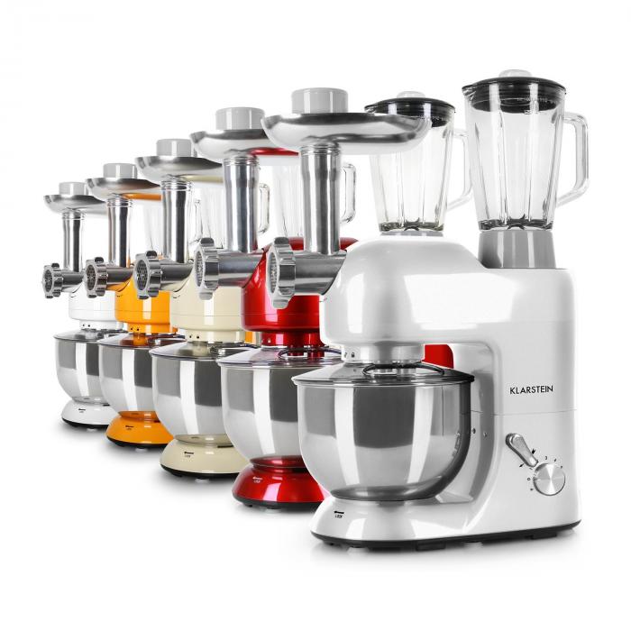 Klarstein Tk2-Mix8-S Bella Argentea Küchenmaschine 1200W 5 Liter 2021 Klarstein Tk2-Mix8-S Bella Argentea Küchenmaschine 1200W 5 Liter 2021