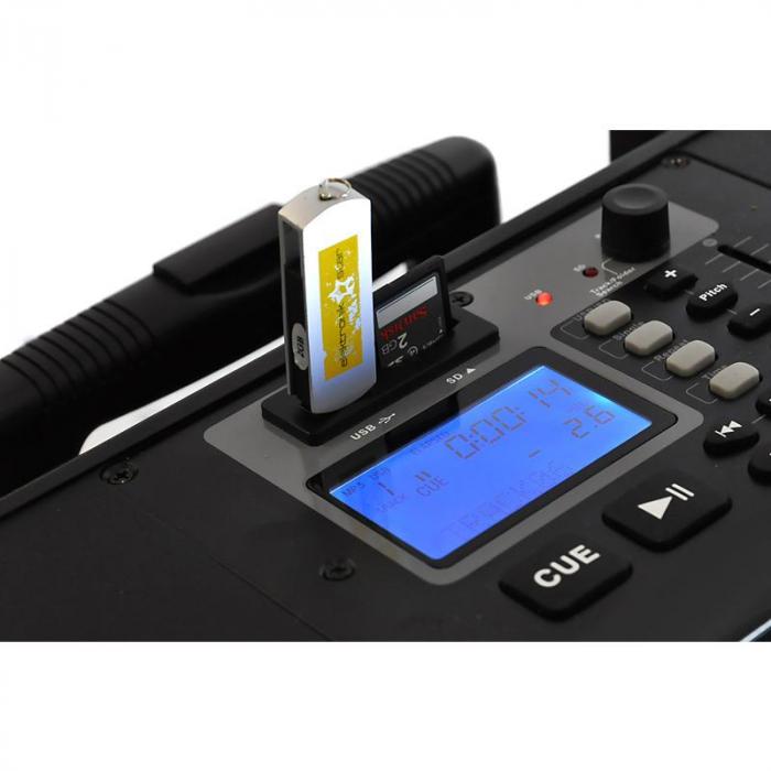 Portable DJ PA System with USB SD MP3 & Trolley at the Best Price!