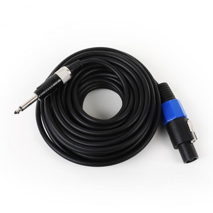 Set 2 Cavi PA 2m Con Protezione Antipiega – Spina PA A Presa PA, Nero
