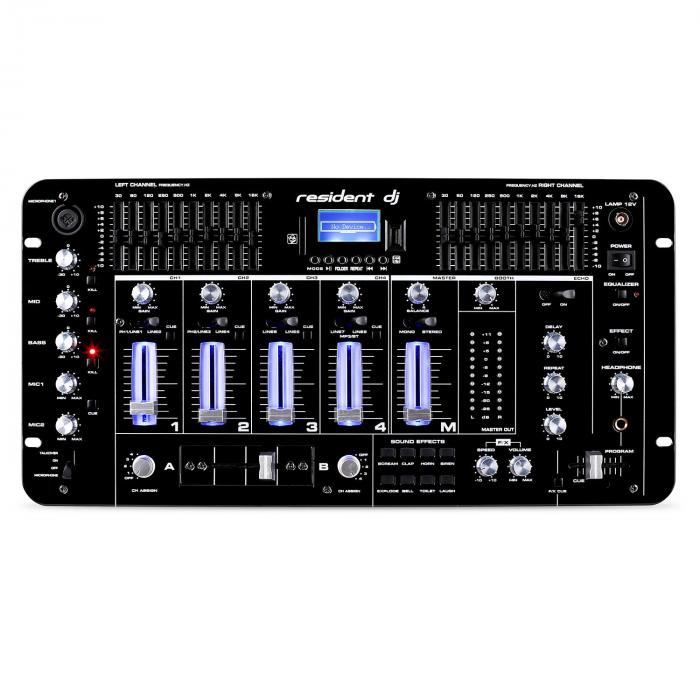 Kemistry 3 B 4KanalDJMischpult Bluetooth USB SD Phono schwarz
