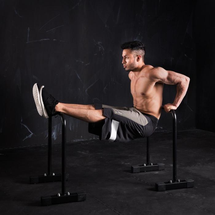 Black Core Equalizer Dip / Push Up Bars Full Body Workout