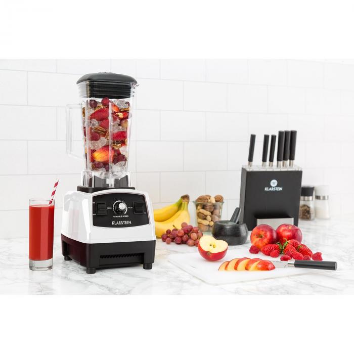 blanc Klarstein Herakles 2G-W 1200W Blender pour smoothie Mixeur blender sans BPA
