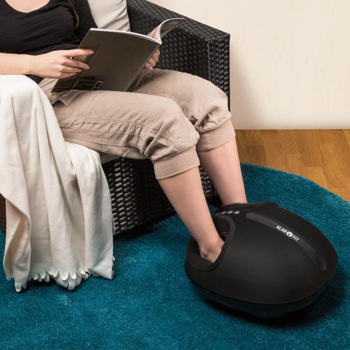 Feetmaster foot massager with heat function 3 massage programmes black