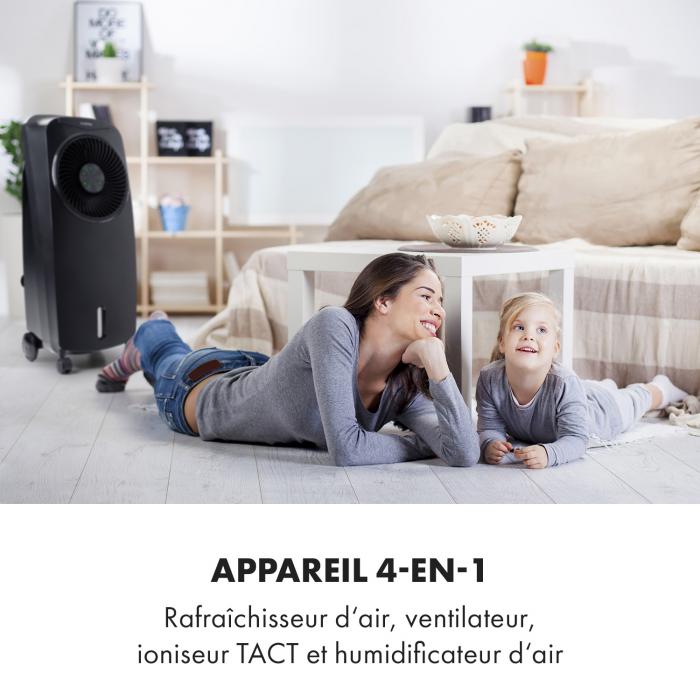 Klarstein Rotator Rafraichisseur D Air 4 En 1 110 W 396 M H 3 Vitesses Telecommande Noir