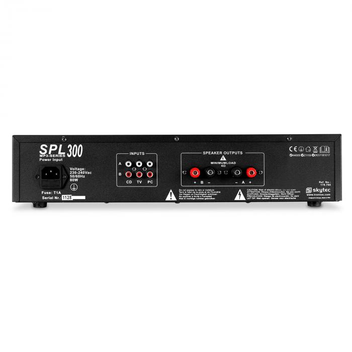 CHOICE SKYTEC SPL Series Pro Amplifier DJ Disco PA MP3 Bluetooth Amp 300W-2000W