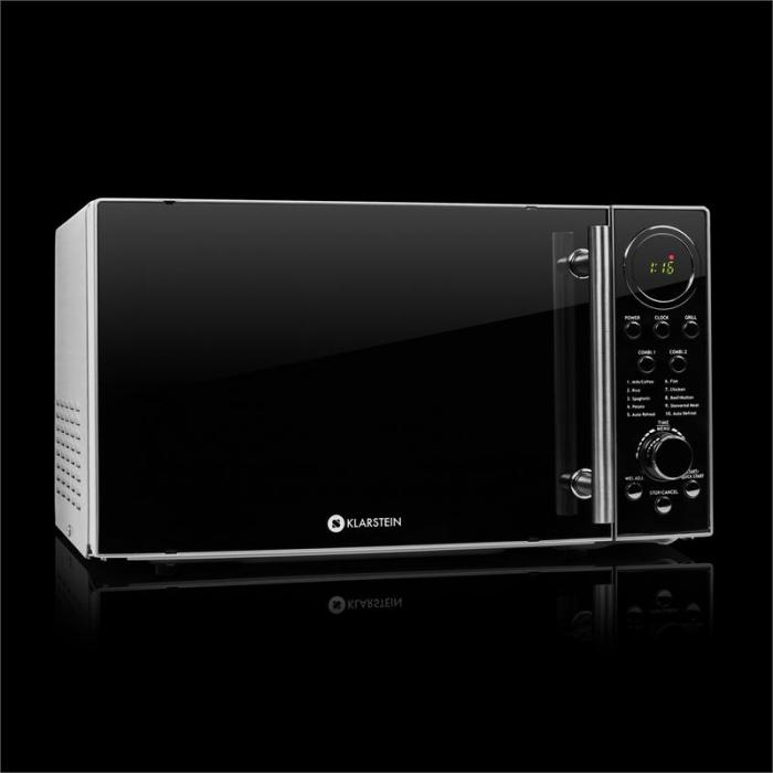 Luminance Prime Mikrowelle mit Grill 700W 20 Liter Edelstahl Mikrowellen Set Luminance Prime 700W 1x Mikrowelle 1x Halterung
