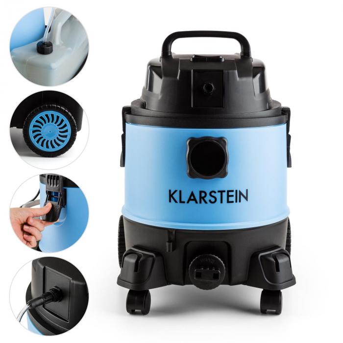 Reinraum 2G Wet/Dry Vacuum Carpet Cleaner Combination Vacuum 1250 W 20L