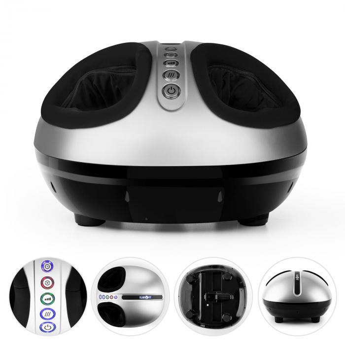 Feetmaster foot massager with heat function 3 massage programmes silver