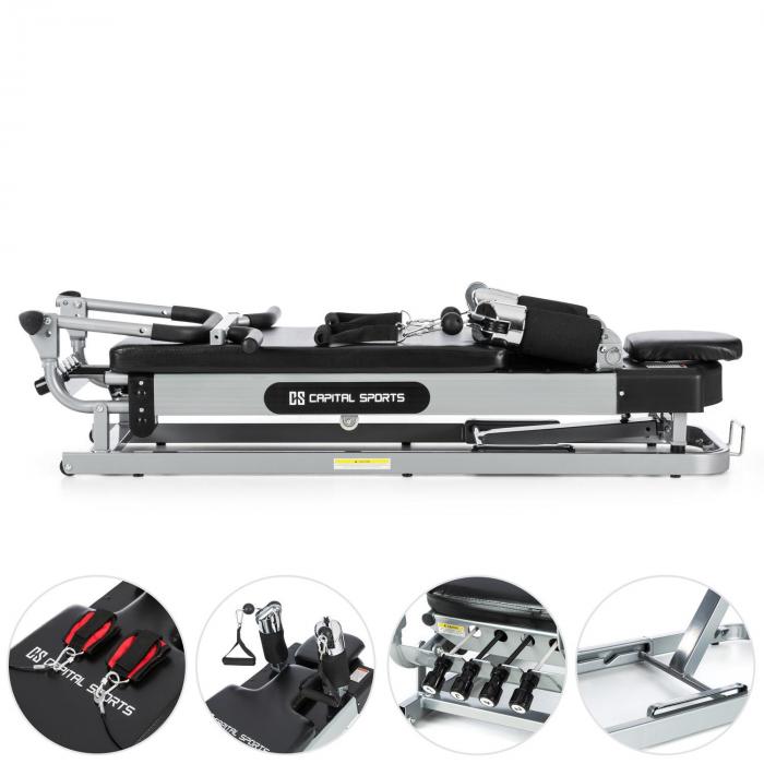 Pilato Pilates Reformer Pilates Bench 120kg max. Height Adjustable